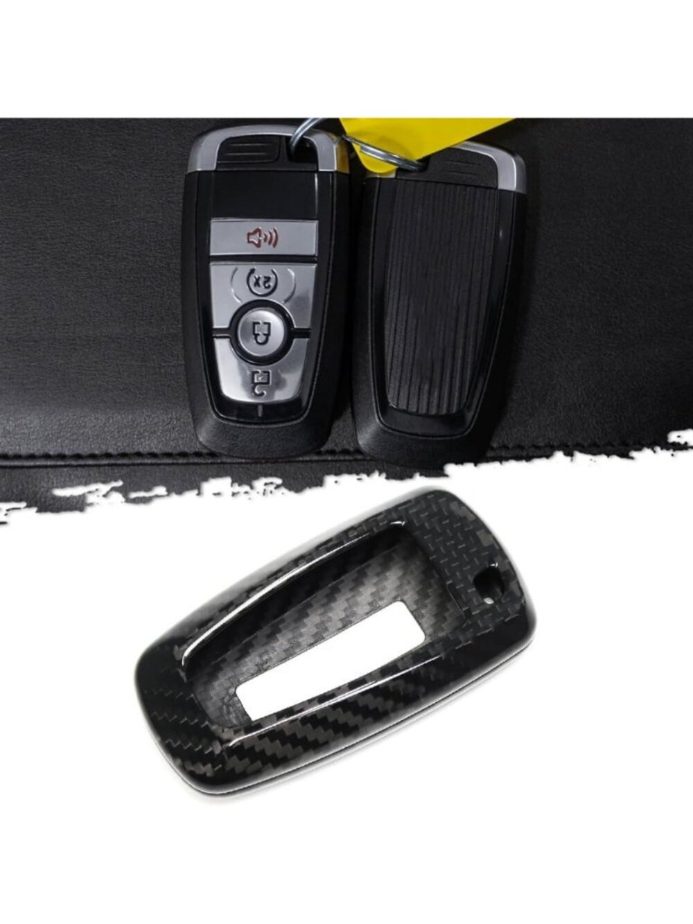 Carbon Fiber Key Fob Cover for Ford Raptor & Bronco | 2018-2024 Remote Case